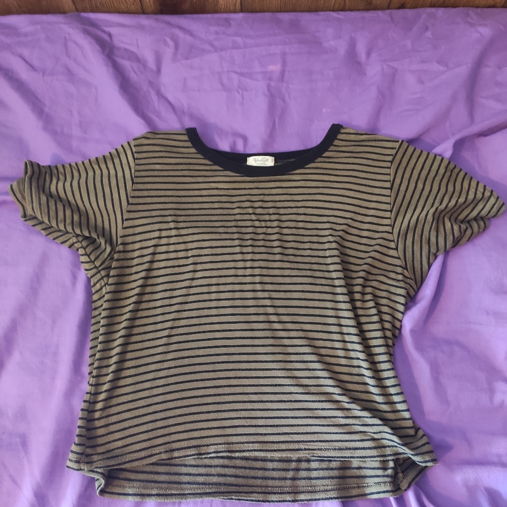 Striped crop top